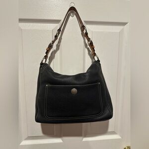 🐦‍⬛Y2K EUC Coach Chelsea Pebbled Leather Turnlock Shoulder Bag 10132🐦‍⬛